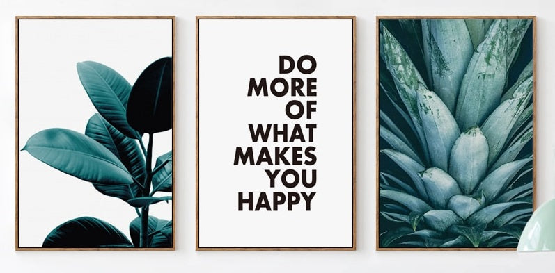 Do More Of What Makes You Happy Canvas Poster - PosterCoaster