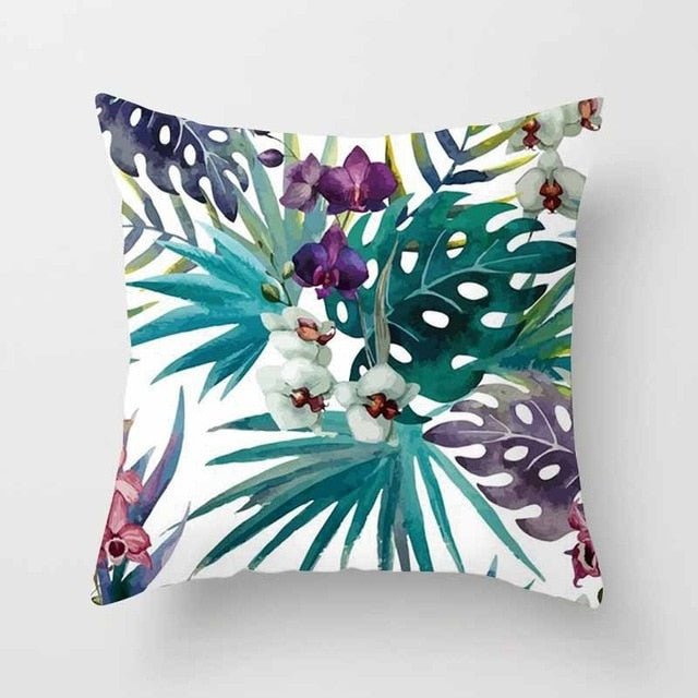 Tropical Leaf Cushion Covers - PosterCoaster