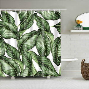 African Leaves Shower Curtain - PosterCoaster