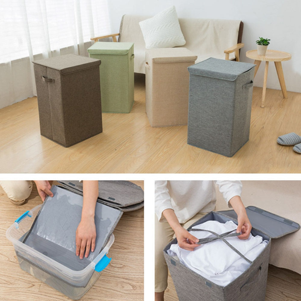 Covered Box Laundry Basket - PosterCoaster