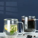 Transparent Double Glass Cups - PosterCoaster