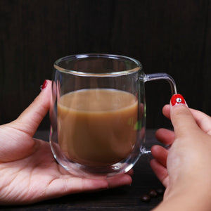 Transparent Double Glass Cups - PosterCoaster