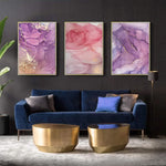 Purple & Pink Abstract Canvas Poster - PosterCoaster