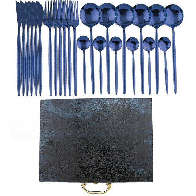 24 pcs Cutlery Set In Box - PosterCoaster