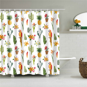 Pineapple Shower Curtain - PosterCoaster