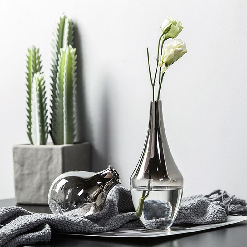Silver Gradient Vase - PosterCoaster