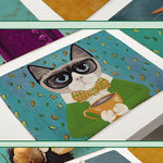 Cartoon Cats Coasters - PosterCoaster
