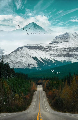 Mountain Roads Canvas Poster - PosterCoaster
