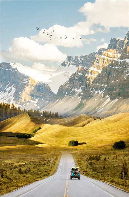 Mountain Roads Canvas Poster - PosterCoaster