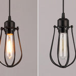 Industrial Cage Pendant Light - PosterCoaster