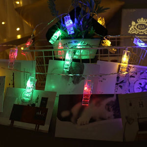 Photo Clip Holder LED Light String - PosterCoaster