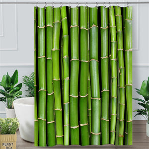 Bamboo Shower Curtain - PosterCoaster
