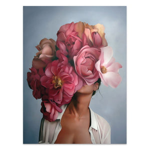 Flowers Girls Canvas Poster - PosterCoaster