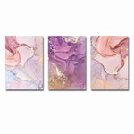 Purple & Pink Abstract Canvas Poster - PosterCoaster