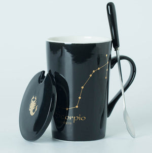 12 Constellations Mugs With Spoon - PosterCoaster