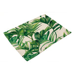 Green Leaves Dining Coasters - PosterCoaster