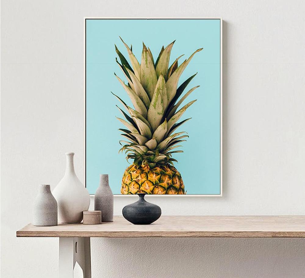 Pineapple & Fashion Canvas Poster - PosterCoaster