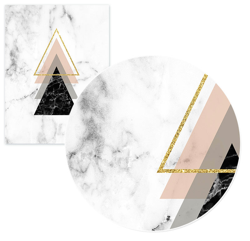 Abstract Triangles Canvas Poster - PosterCoaster