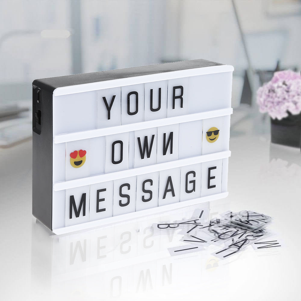LED Light Box with DIY Letters - PosterCoaster