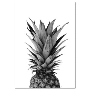 Pineapple & Love Canvas Poster - PosterCoaster