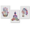 Colourful Buddha Canvas Poster - PosterCoaster