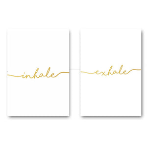 Inhale Exhale Canvas Poster - PosterCoaster