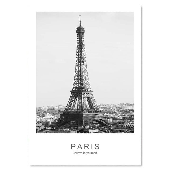 Eiffel Tower Canvas Poster - PosterCoaster