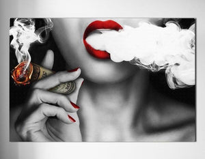 Smoke Canvas Poster - PosterCoaster