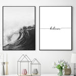 Ocean Waves Canvas Poster - PosterCoaster