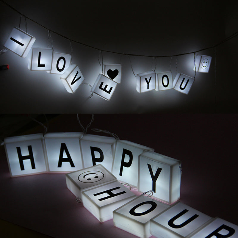 LED DIY Letter Hanging Lights - PosterCoaster