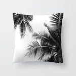 Black & White Leaves Cushion Covers - PosterCoaster