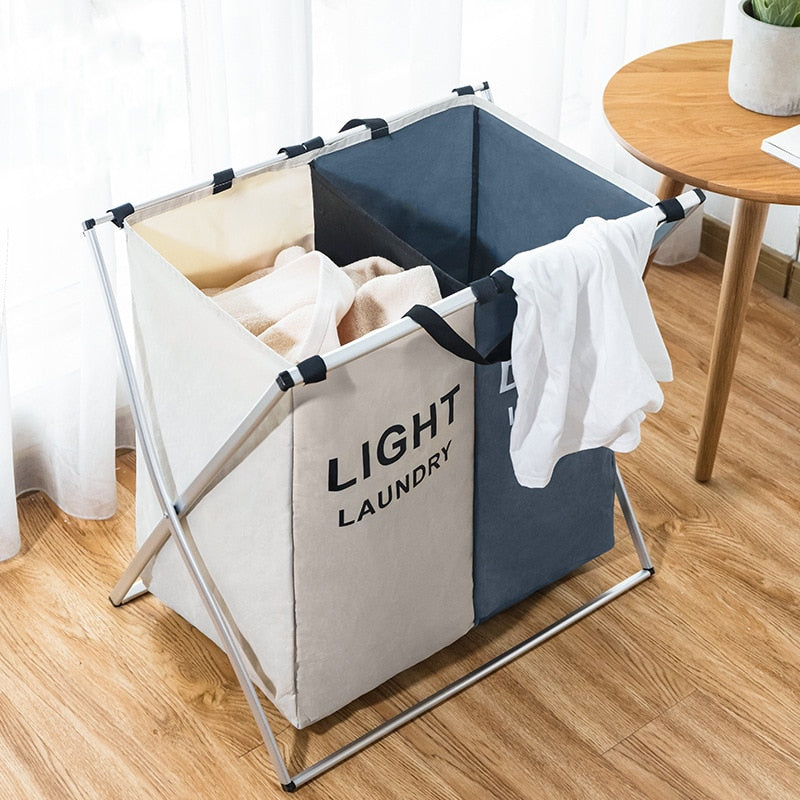 Double or Triple Grid Laundry Basket - PosterCoaster