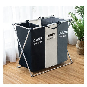 Double or Triple Grid Laundry Basket - PosterCoaster