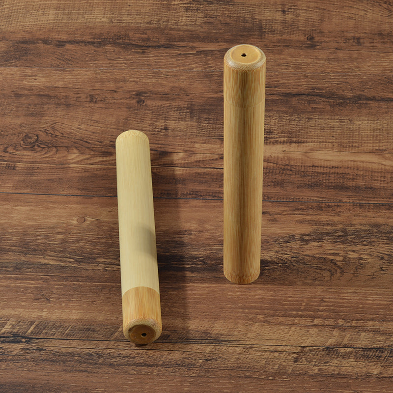 Natural Bamboo Toothbrush Case - PosterCoaster